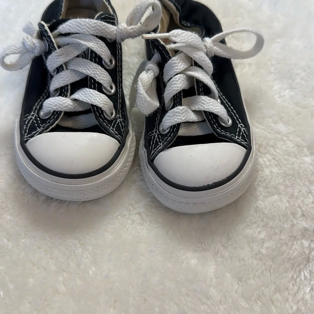 Converse All Star Dark Blue Canvas Baby Sneakers Timeless Design Size 5